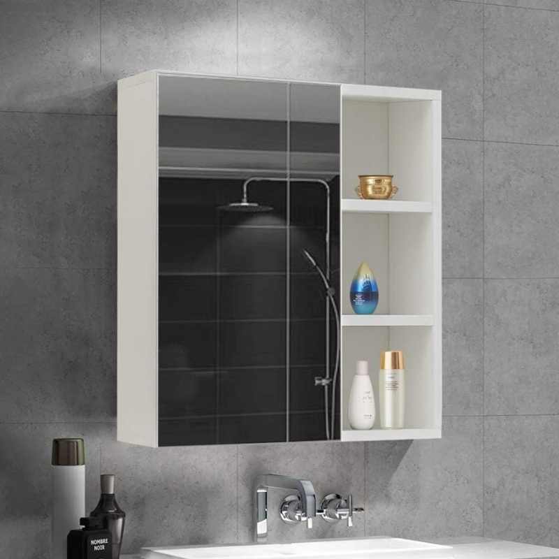 Armoire de Salle de Bain Murale avec Miroir