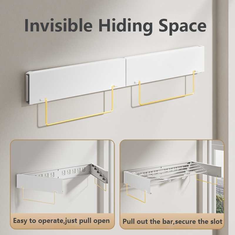 Séchoir à Linge Extensible en Acier Inox