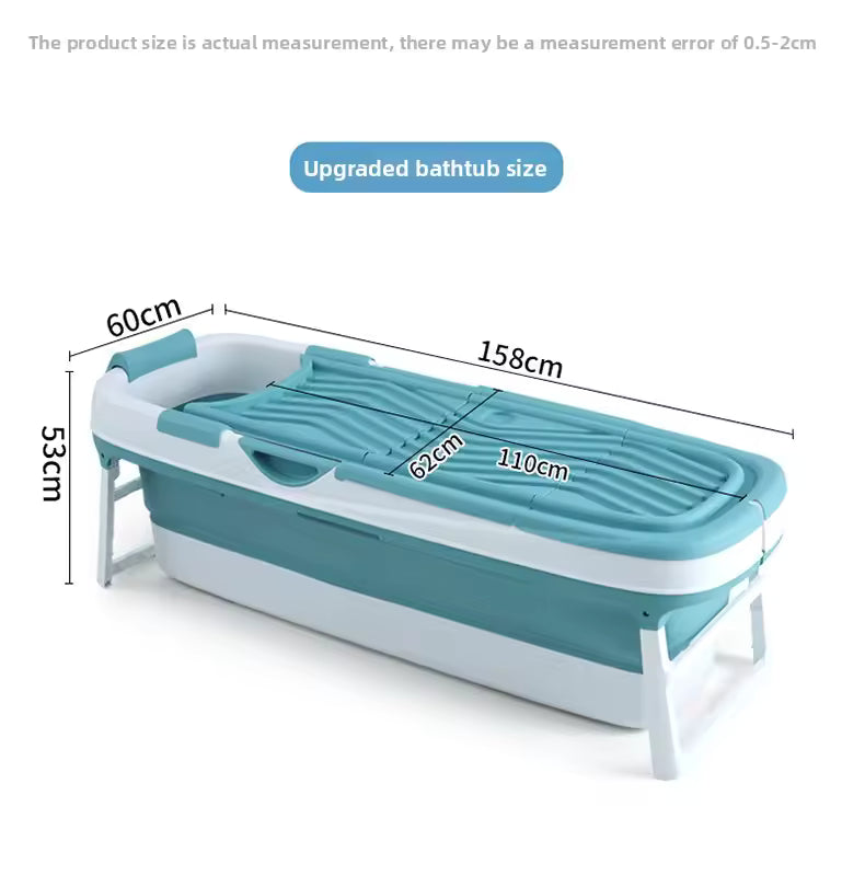 Seau de bain domestique adulte pliant épaissi