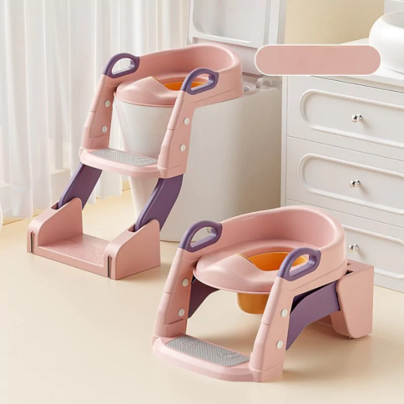 Réducteur de toilette enfant 2-en-1 avec marche